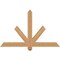 Ekena Millwork Kennewick Timber Gable Bracket, Western Red Cedar, 48"W x 30"H x 3 1/2"D x 3 1/2"F, 15/12 Pitch GBW048X30X0404KEN00SWR - alternate 1